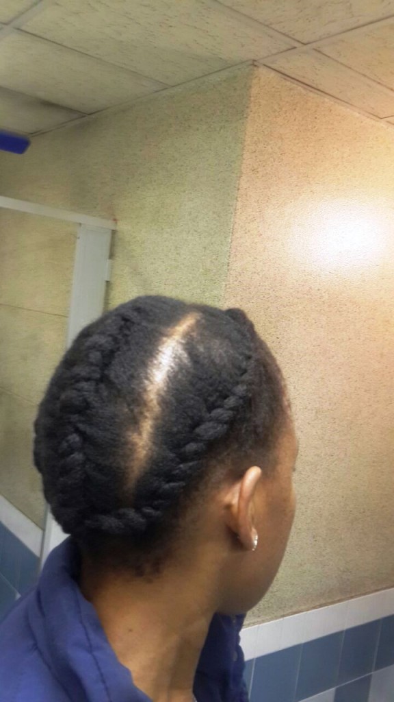 flat twists on 4c hair south african hair blogger