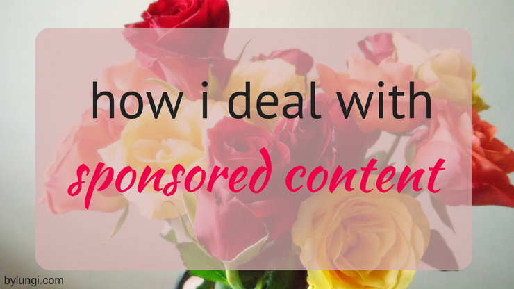 Read more about the article how i deal with sponsored content on my blog