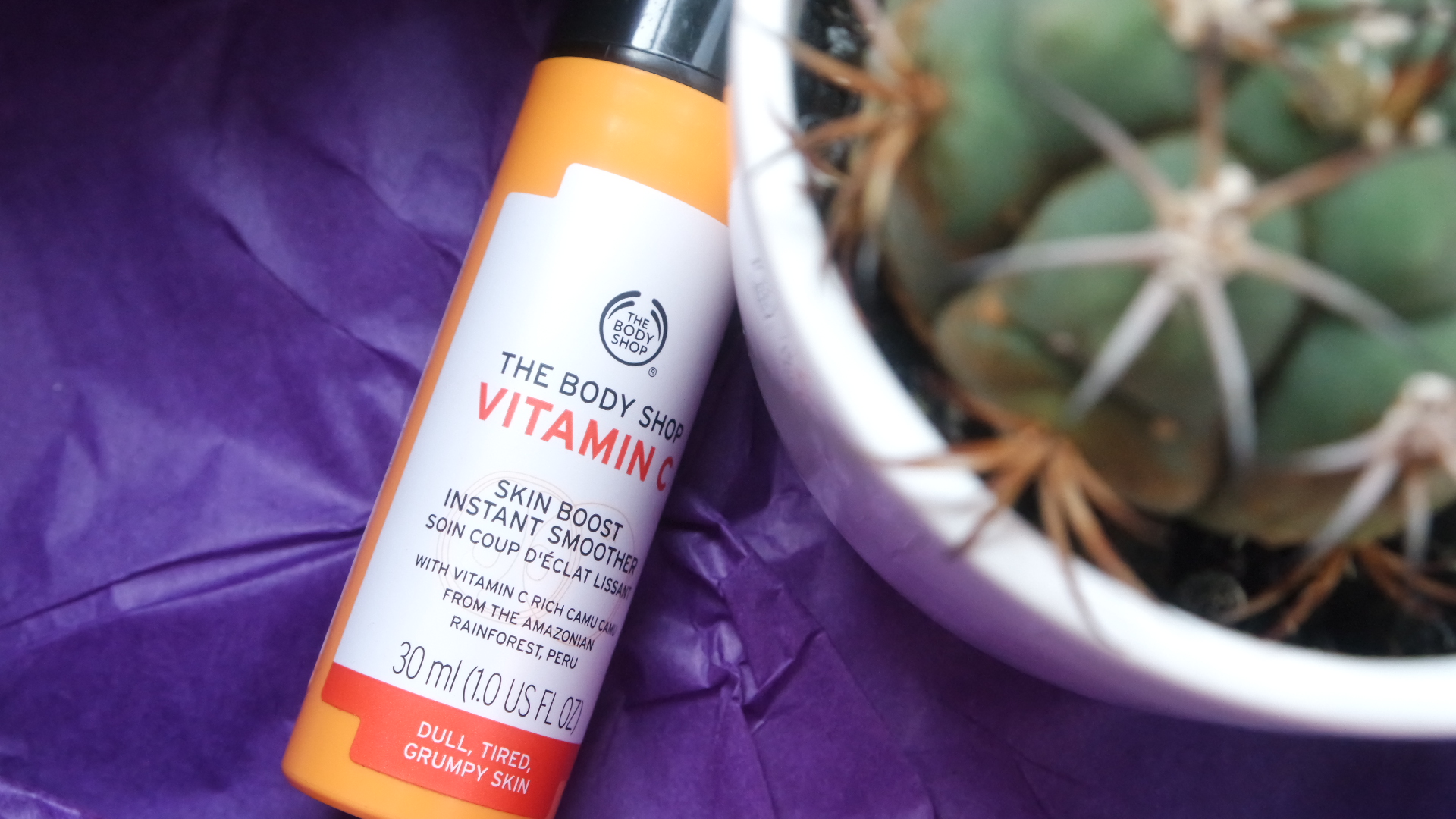 beauty review // The Body Shop Vitamin C Skin Boost Instant Smoother – Lungi