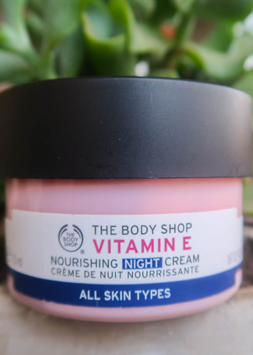 review // vitamin E night cream from The Body Shop